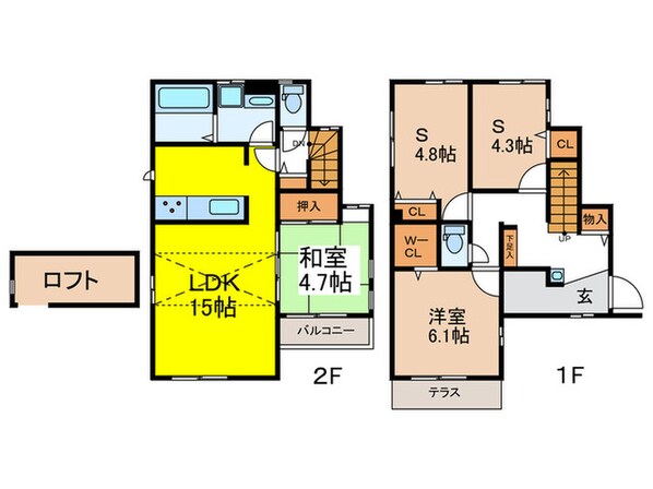 Kolet板橋四葉＃04の物件間取画像